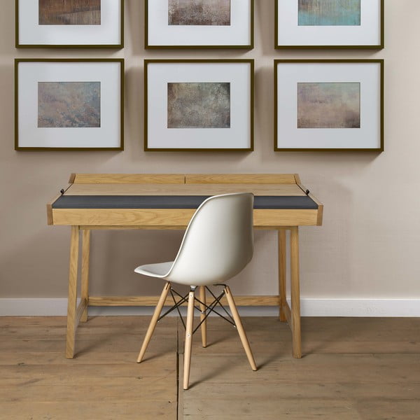 Biurko z drewna dębowego Woodman Brompton-image-1