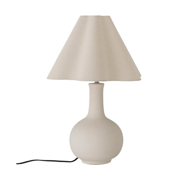 Kremowa lampa stołowa z tekstylnym kloszem (wysokość 60 cm) Heide – Bloomingville