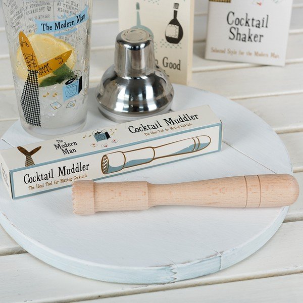 Drewniany tłuczek barmański do drinków Rex London Modern Man-image-1