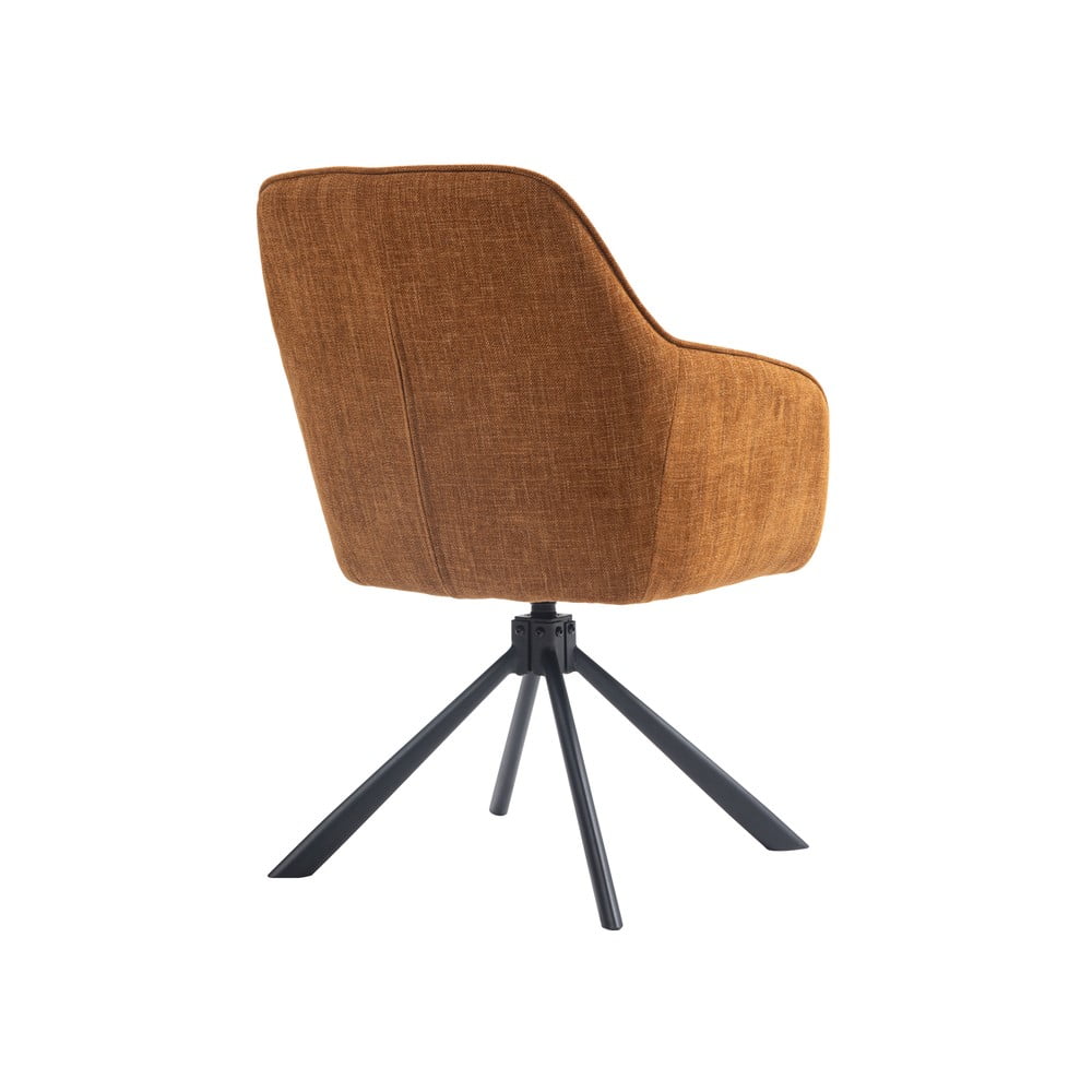 Pomarańczowe tapicerowane fotele jadalniane zestaw 2 szt. Avola – Unique Furniture (zdjęcie 5)