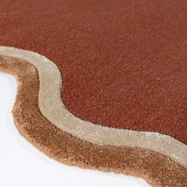 Dywan z mieszanki wełny tkany ręcznie w kolorze terakoty 160x230 cm Rivo Wool – Flair Rugs-image-4
