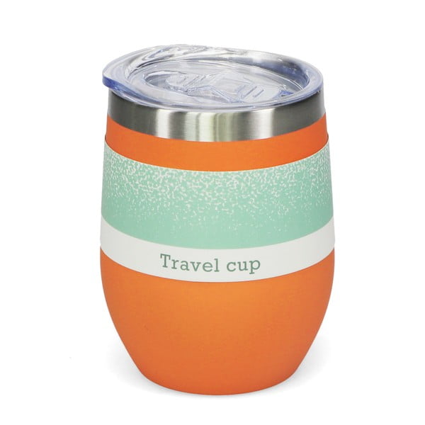 Pomarańczowy kubek podróżny 350 ml – Rex London-image-3