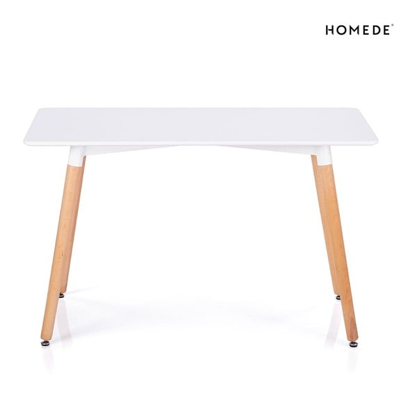 Stół z białym blatem 80x120 cm Elle – Homede-image-2