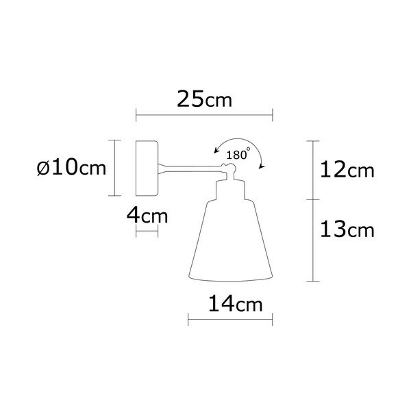 Czarno-naturalny kinkiet ø 14 cm Manavgat – Opviq lights-image-4