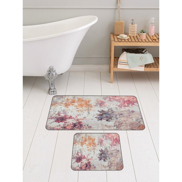 Różowo-fioletowe dywaniki łazienkowe zestaw 2 szt. 60x100 cm – Mila Home-image-1