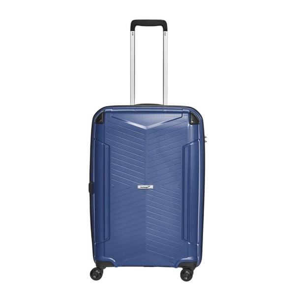 Niebieska walizka podróżna Packenger, 71 l