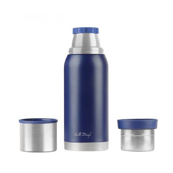 Ciemnoniebieski podróżny kubek termiczny Vialli Design Fuori, 1 l-image-2