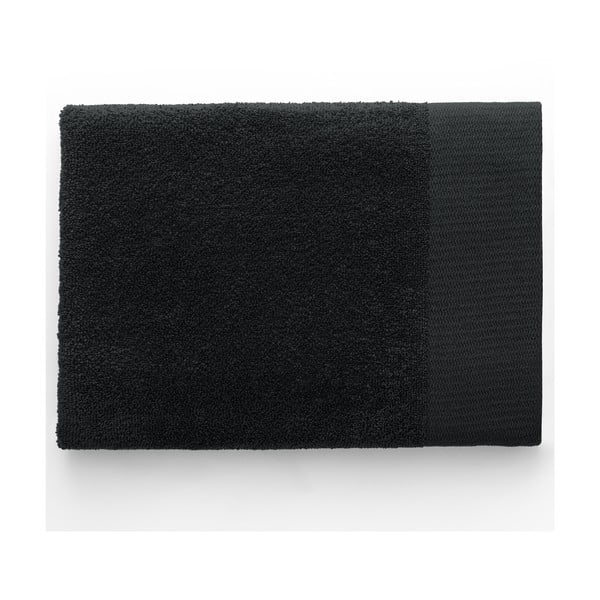 Czarny bawełniany ręcznik frotte 30x50 cm Amari – Restilo-image-3