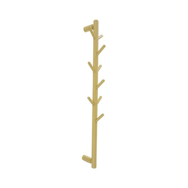 Jasnożółty wieszak ścienny z litego drewna sosnowego 21 cm Eddison – Jotex