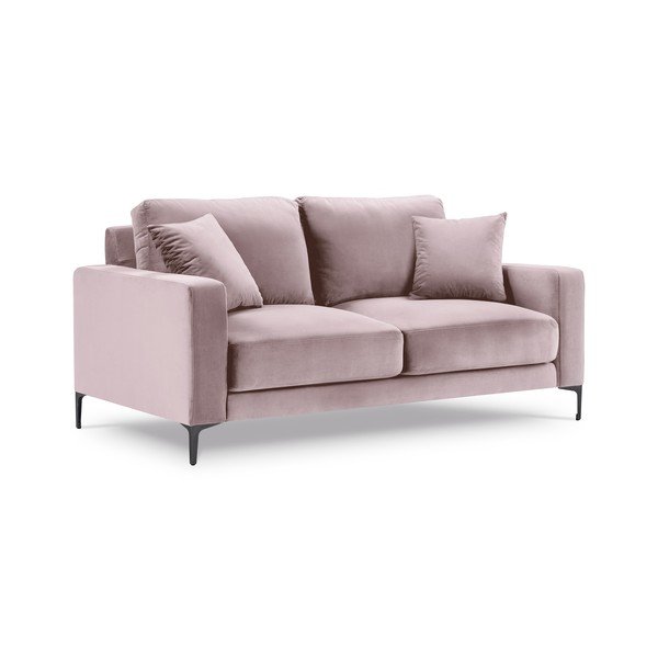Różowa aksamitna sofa Kooko Home Harmony, 158 cm-image-2