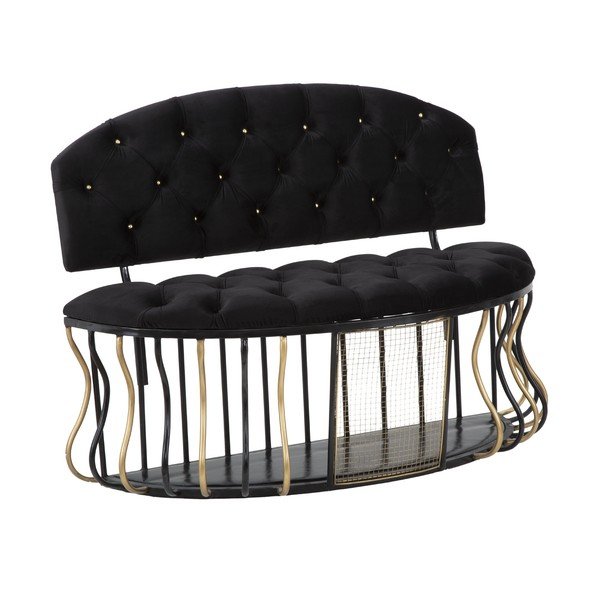 Czarna sofa Mauro Ferretti Glam