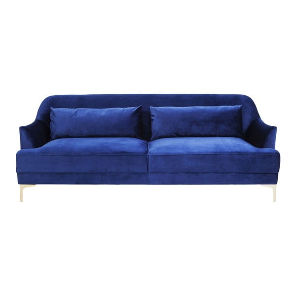 Granatowa sofa trzysobowa Kare Design Proud