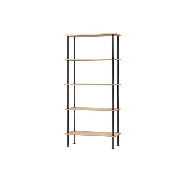 Regał w dekorze dębu w naturalnym kolorze 80x163x35 cm Teidi – noo.ma