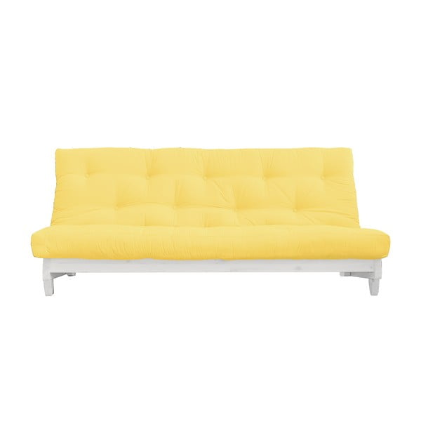 Sofa rozkładana Karup Design Fresh White/Yellow