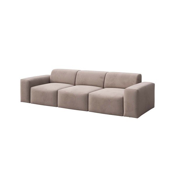 Beżowa sztruksowa sofa 285 cm Fluvio – MESONICA-image-2