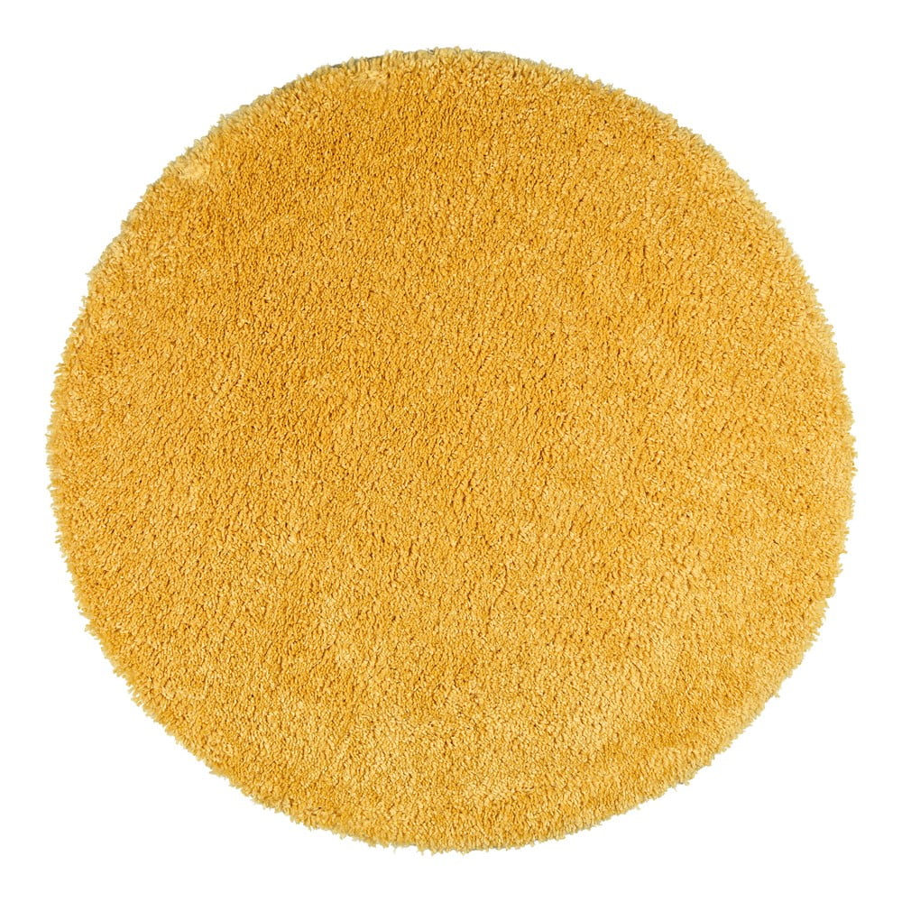 Żółty dywan Universal Aqua Liso, ø 100 cm