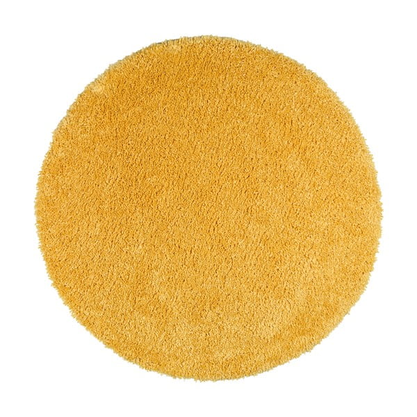 Żółty dywan Universal Aqua Liso, ø 80 cm