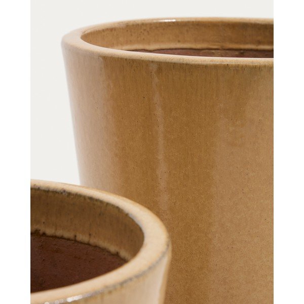 Ceramiczne doniczki zestaw 3 szt. ø 47 cm Rotja – Kave Home-image-2
