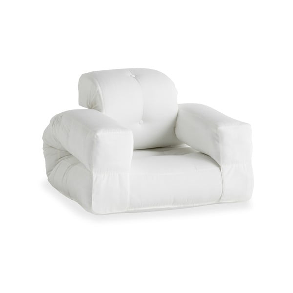 Biały fotel rozkładany odpowiedni na zewnątrz Karup Design OUT™ Hippo White