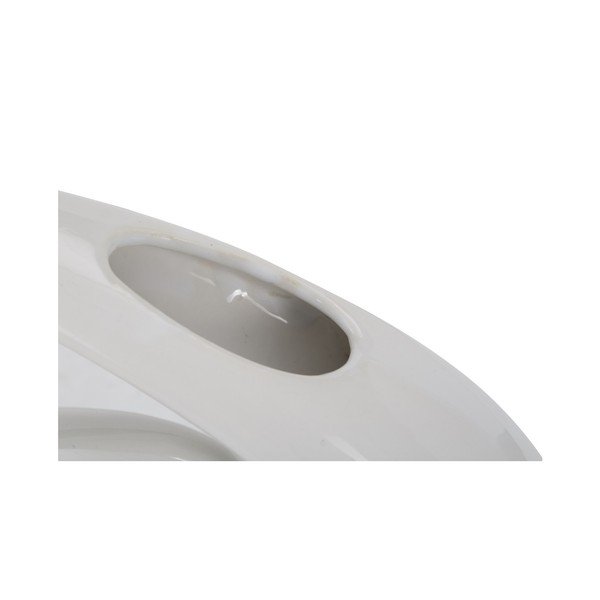 Biało-srebrny wazon ceramiczny Mauro Ferretti Bling-image-1