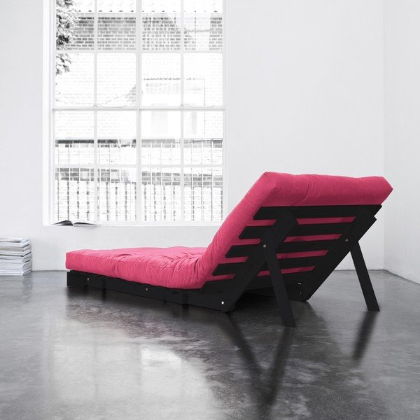 Fotel rozkładany Karup Roots Wenge/Magenta-image-1