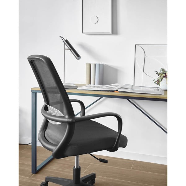 Czarne krzesło biurowe Melva – Kave Home-image-2