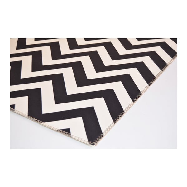 Czarno–biały dywan Vitaus Ryan, 80x150 cm-image-2