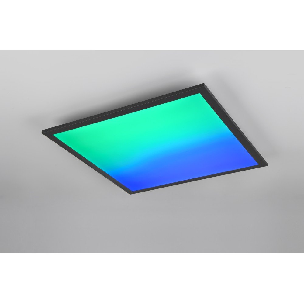 Czarna lampa sufitowa LED 44.5x44.5 cm Beta – Reality (zdjęcie 4)