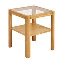 Stolik ze szklanym blatem 40x40 cm Lourmarin – House Nordic