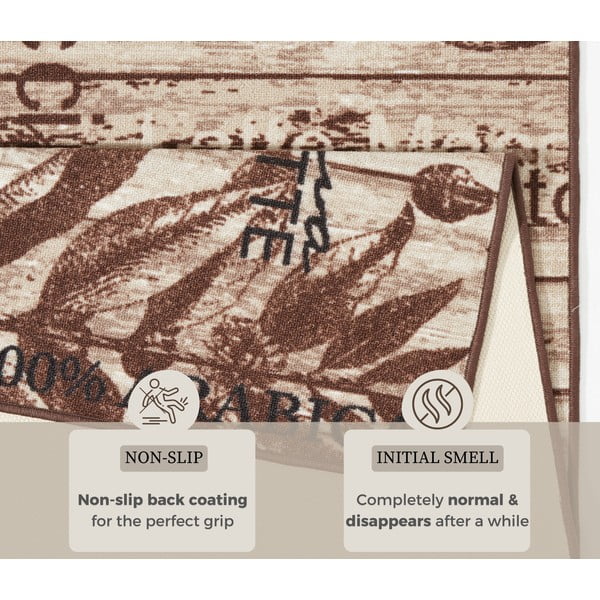 Brązowy chodnik kuchenny Hanse Home Delicious Coffee, 67x180 cm-image-4