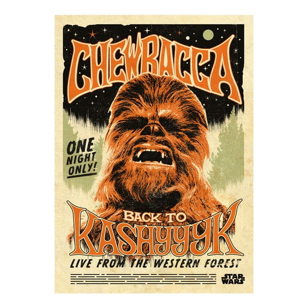 Plakat z blachy Star Wars Legends - Chewbacca