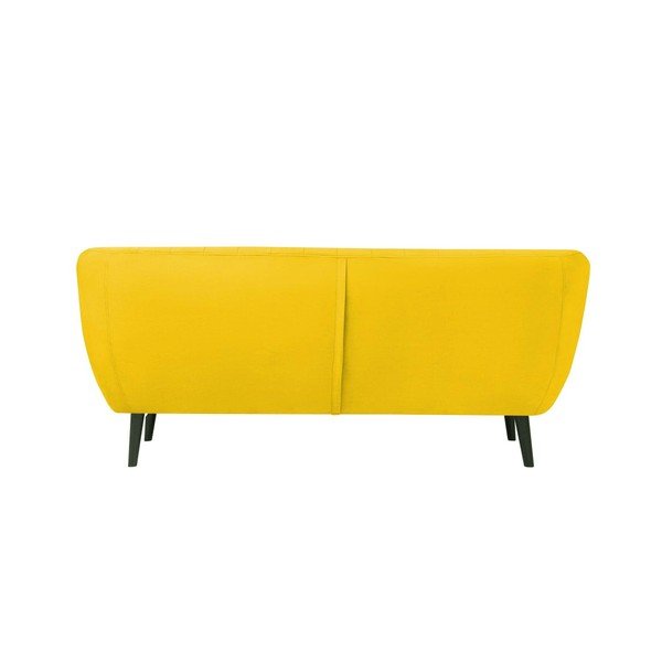 Żółta aksamitna sofa Mazzini Sofas Toscane, 188 cm-image-4