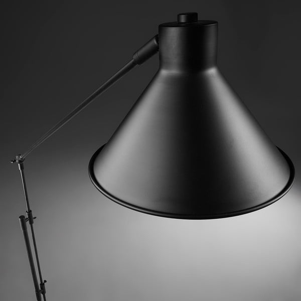 Czarna lampa stojąca z metalowym kloszem (wysokość 220 cm) Dione – Kave Home-image-3