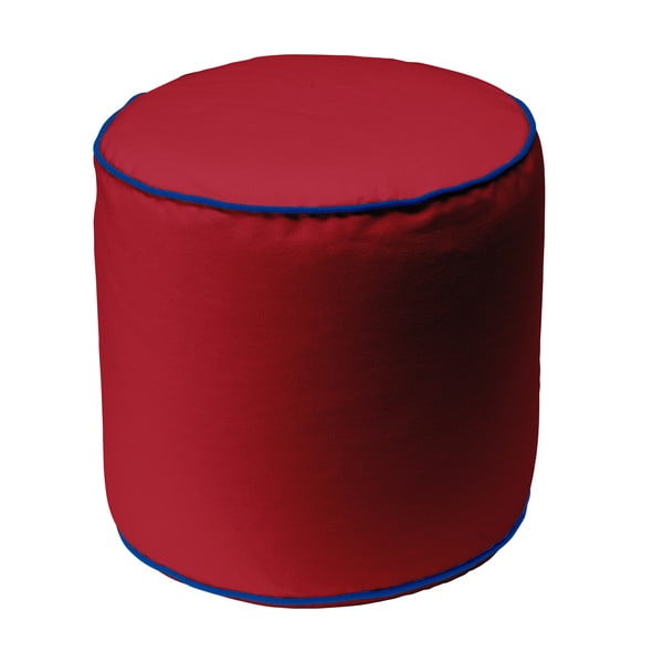 Czerwony puf 13Casa Bicolor Cylindre