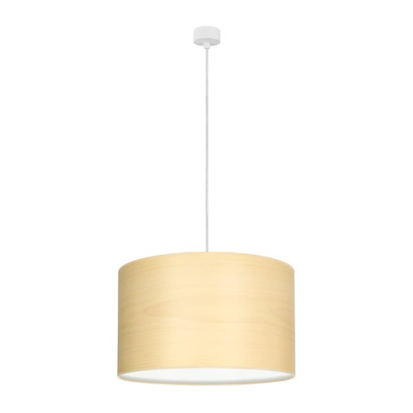 Lampa wisząca w jasnej barwie z białym kablem Sotto Luce Tsuri