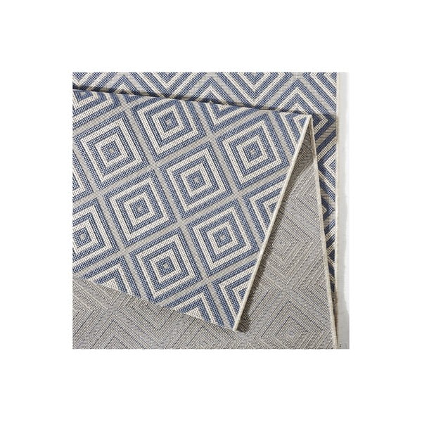 Niebieski dywan odpowiedni na zewnątrz NORTHRUGS Karo, 160x230 cm-image-3