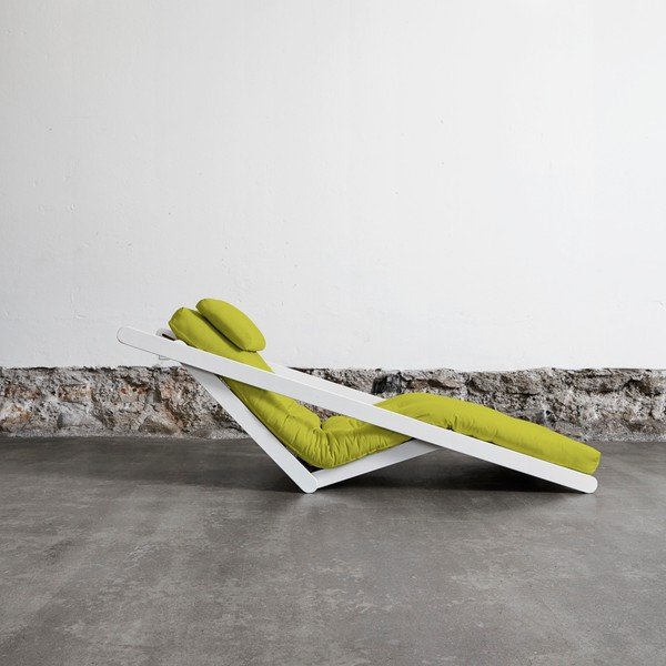 Szezlong rozkładany Karup Figo White/Pistacie-image-1
