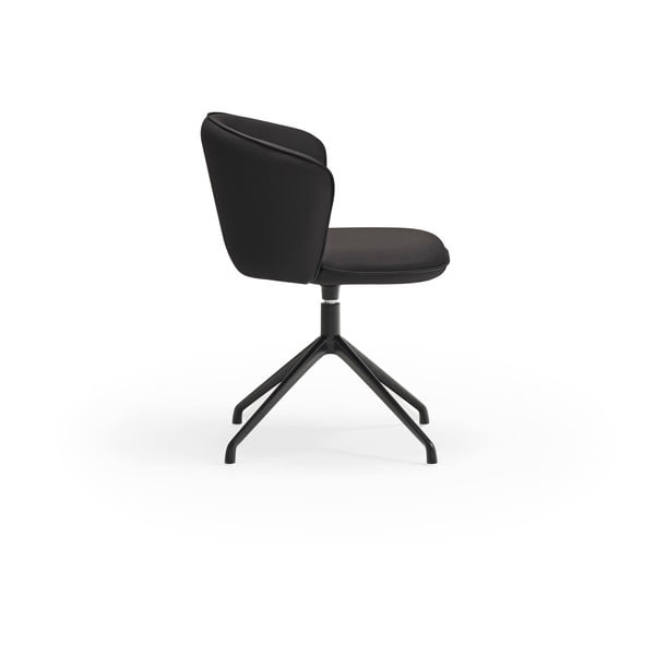 Czarne tapicerowane fotele jadalniane zestaw 2 szt. Add – Teulat-image-4