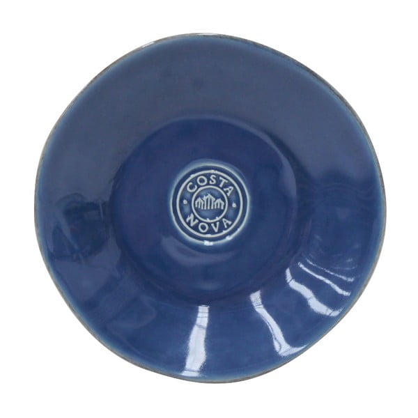 Niebieski kamionkowy talerz na pieczywo Costa Nova, ⌀ 16 cm