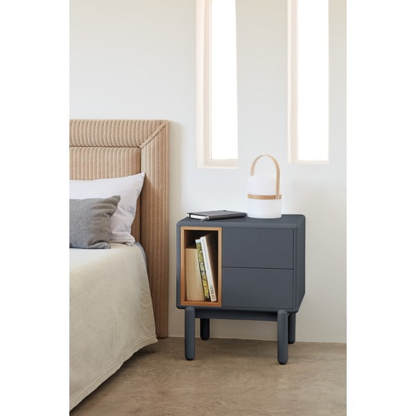 Ciemnoszara szafka nocna Corvo – Teulat-image-1