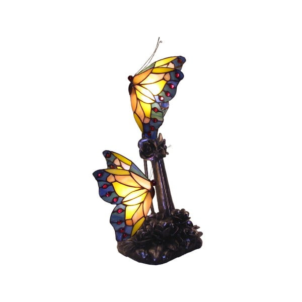 Lampka Tiffany Butterflies Patina