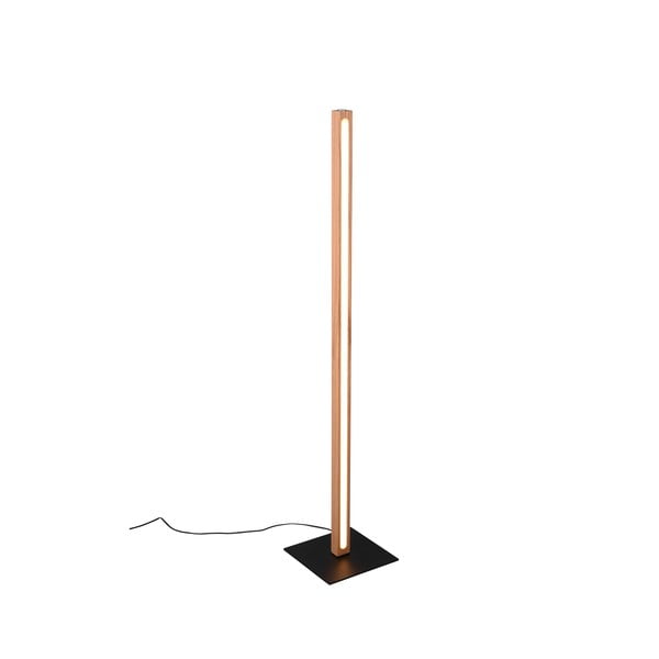 Czarno-naturalna lampa stojąca LED (wysokość 115 cm) Bellari – Trio-image-3