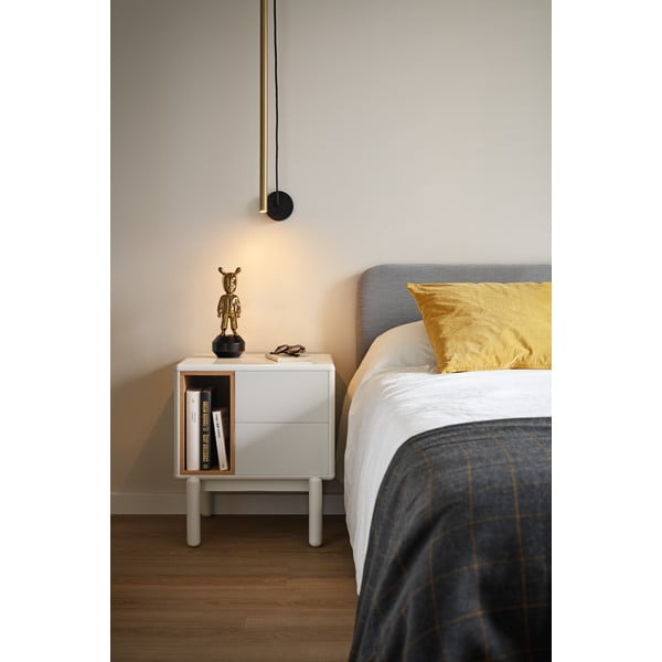 Kremowa szafka nocna Corvo – Teulat-image-1