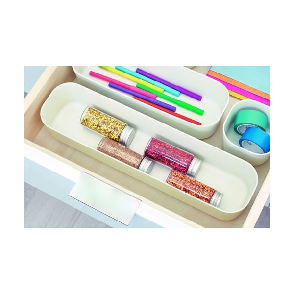 Biały pojemnik iDesign Eco, 9x36,5 cm-image-2