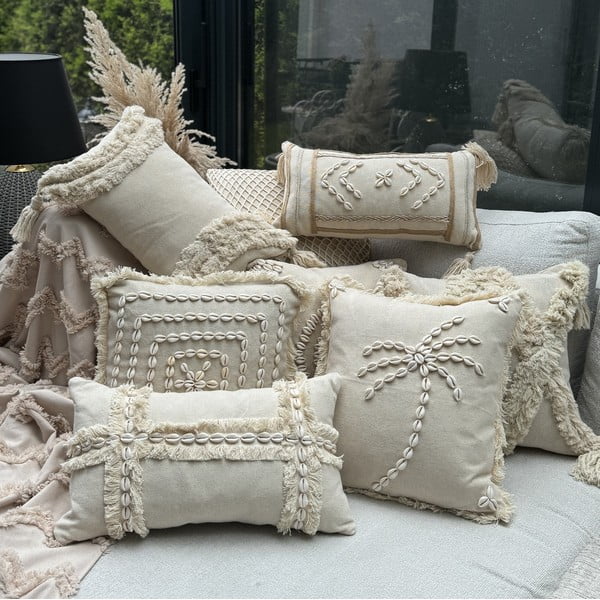 Bawełniana poszewka na poduszkę 30x50 cm Seashells – Mioli Decor-image-1