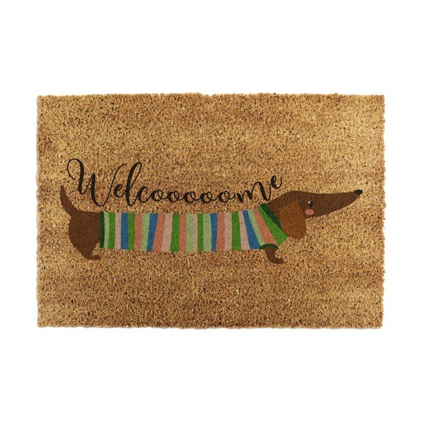 Wycieraczka z włókna kokosowego 40x60 cm Welcome Sausage Dog – Artsy Doormats