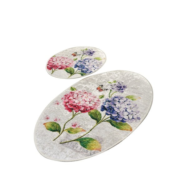 Dywaniki łazienkowe zestaw 2 szt. 60x100 cm Ortanca – Foutastic