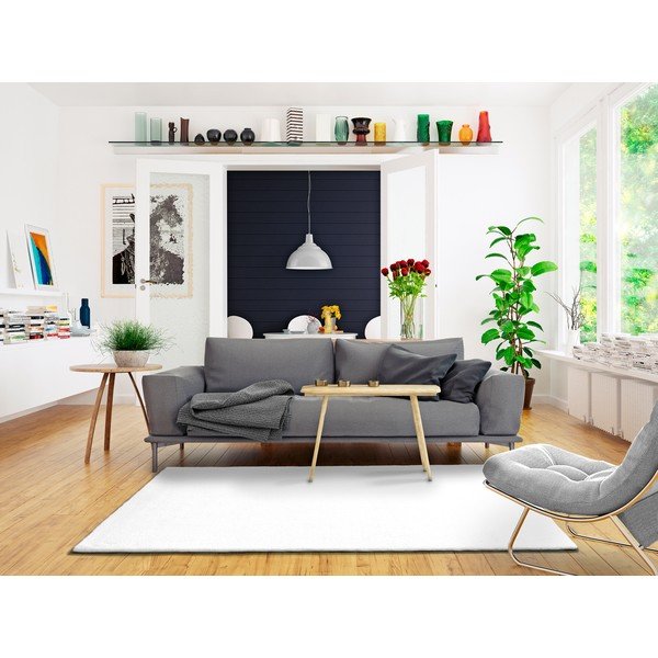 Biały dywan Universal Berna Liso, 160x230 cm-image-1