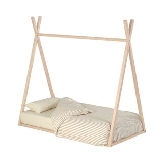 Łóżko dziecięce z drewna jesionowego Kave Home Maralis Teepee, 70x140 cm