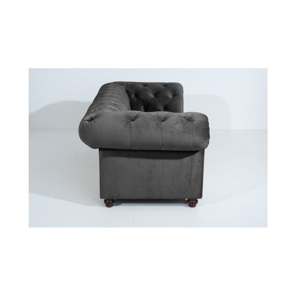 Antracytowa sofa Max Winzer Orleans Velvet, 216 cm-image-4